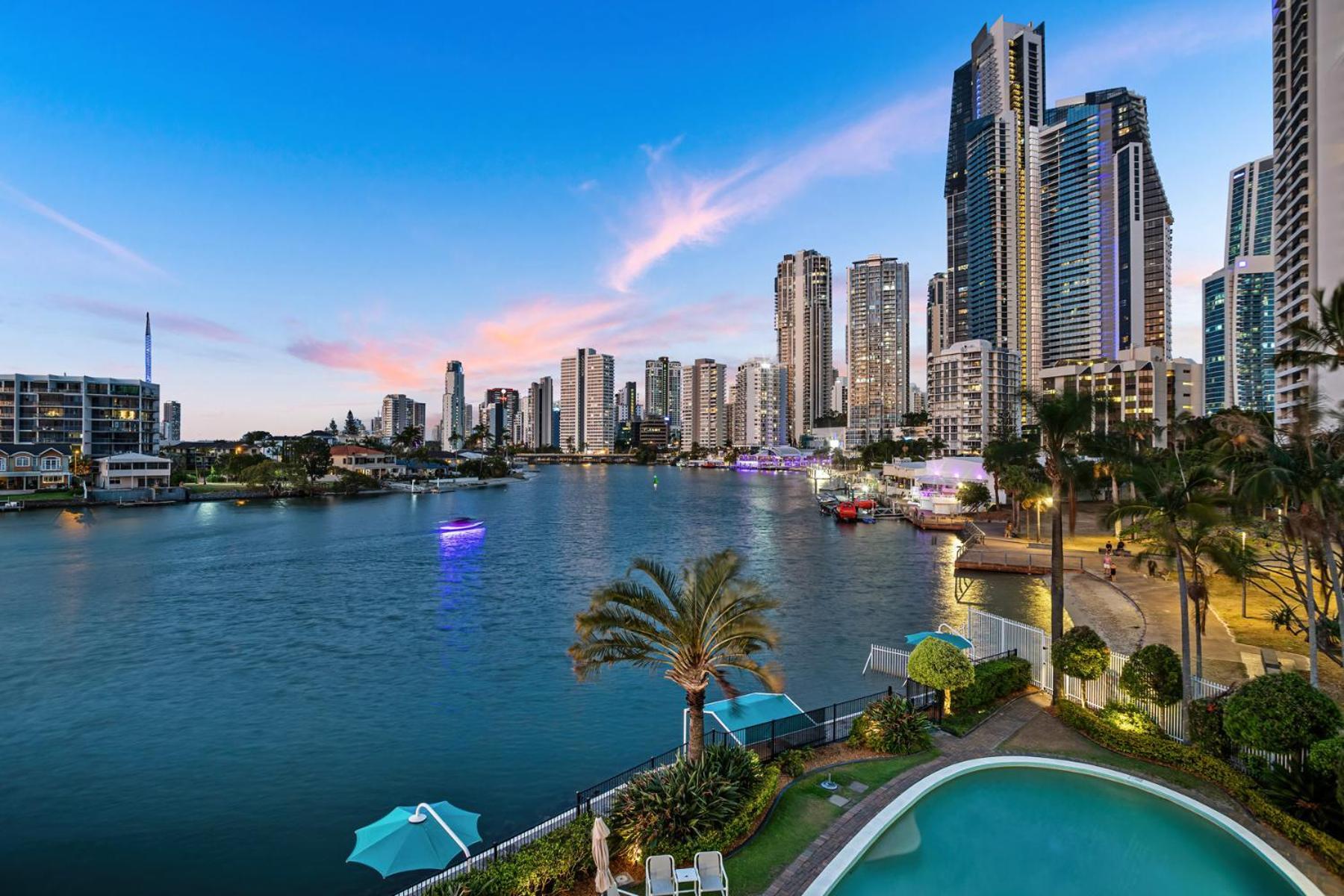 Amazing Water Views Surfers Paradise Gold Coast Luaran gambar
